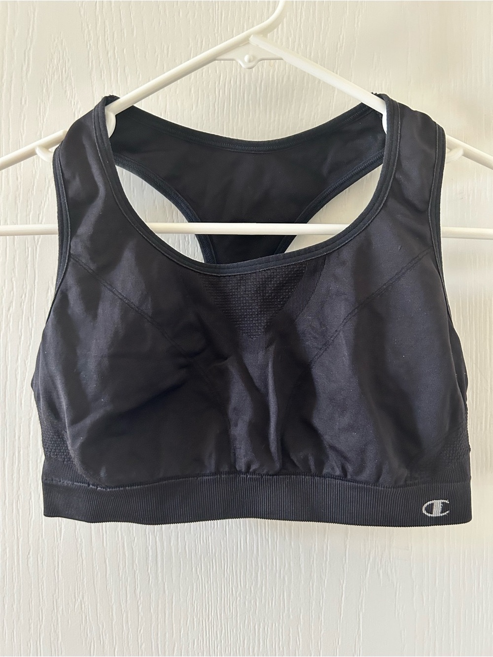 Champion Black Racerback Support Sports Bra